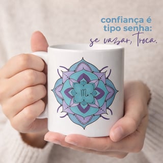 Nome do produto Caneca Mandala Signo de Escorpião - 