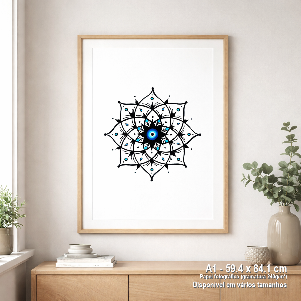 Nome do produto: Pôster Retrato Olho Grego – \