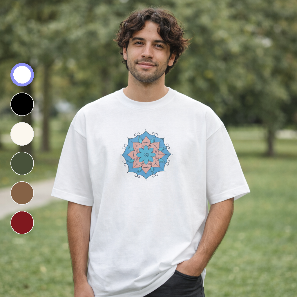 Nome do produto: Camiseta Oversized Aquário