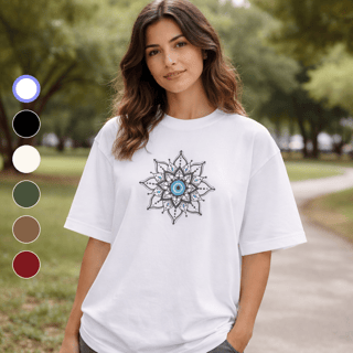 Nome do produto Camiseta Oversized Olho Grego – 