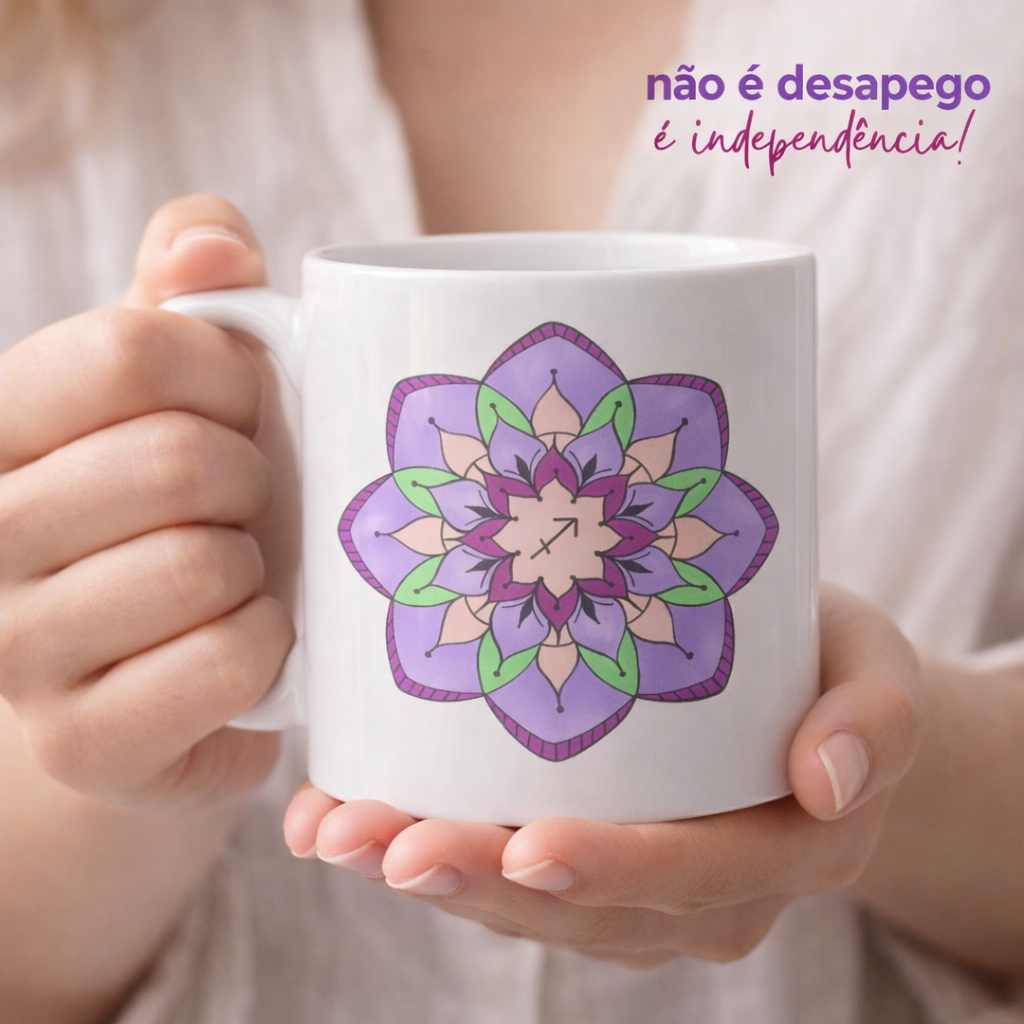Nome do produto: Caneca Mandala Signo de Sagitário - \