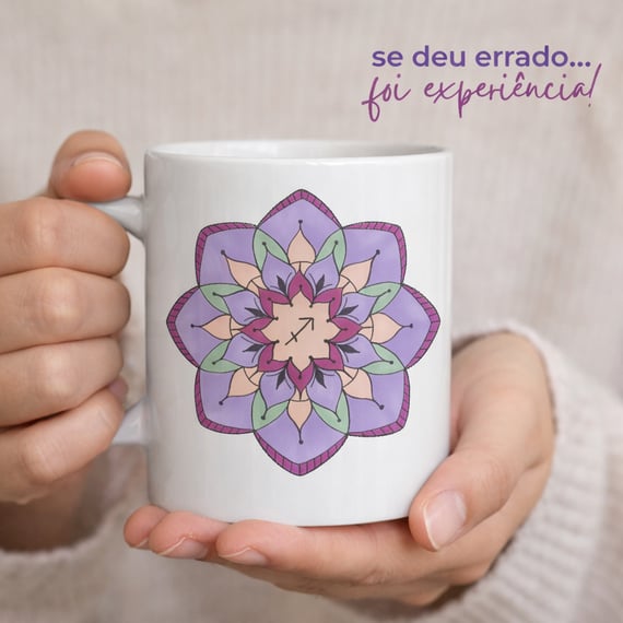 Caneca Mandala Signo de Sagitário - 