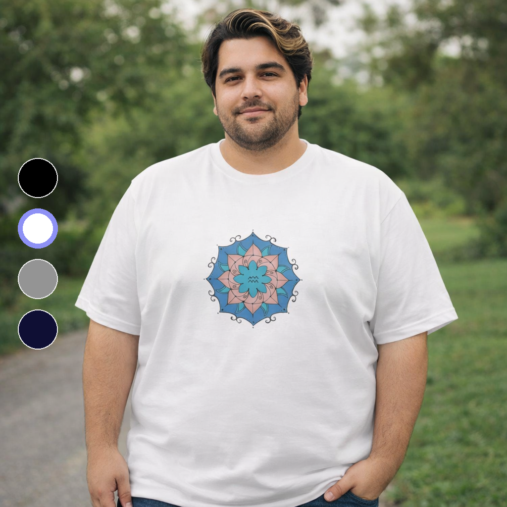 Nome do produto: Camiseta Plus Size Aquário