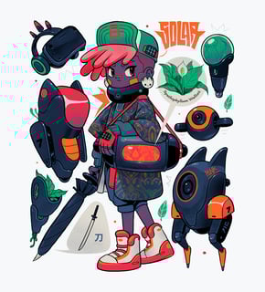 Nome do produto Umbrella & Plants