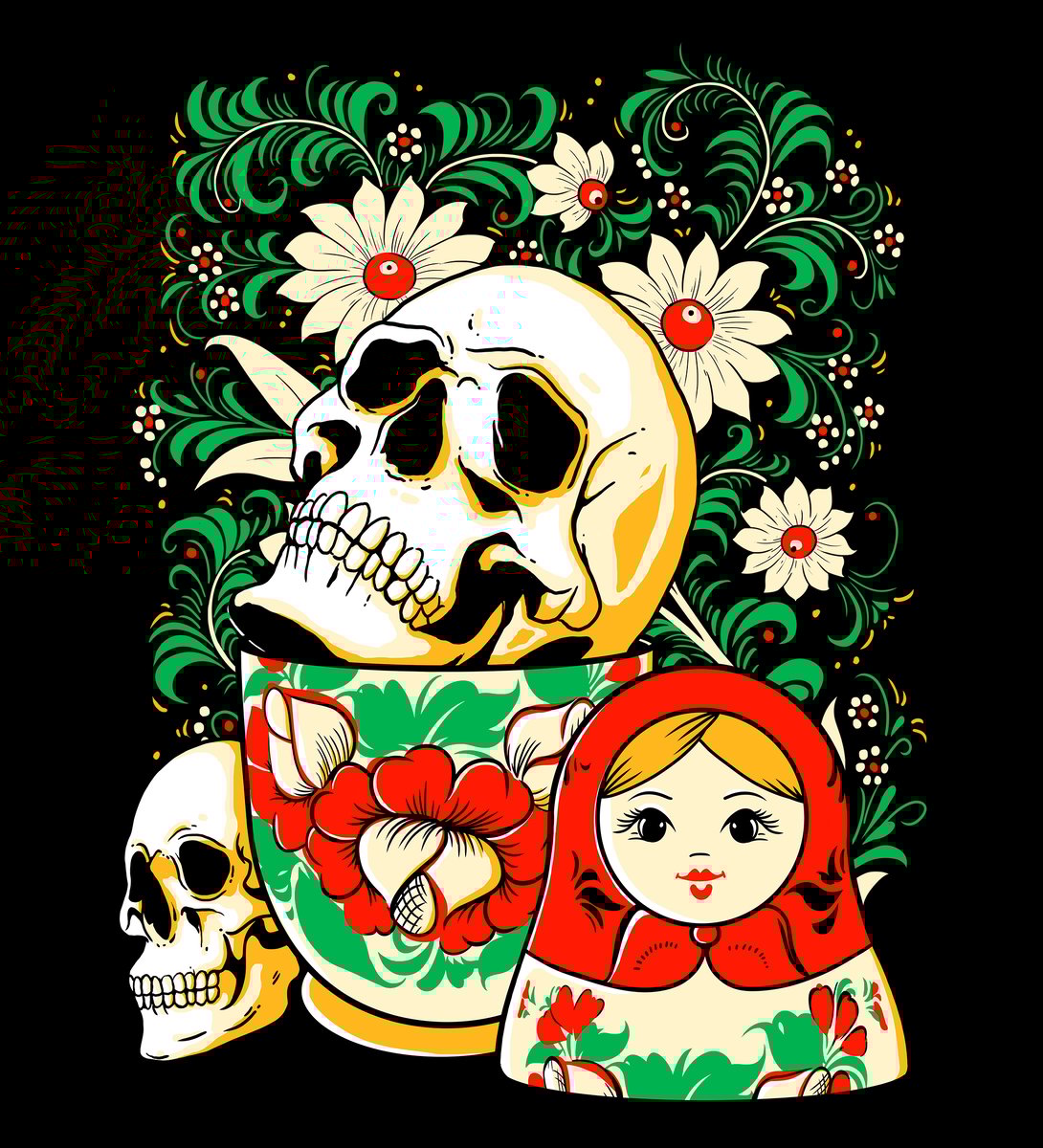 Nome do produto: Skull matrioska