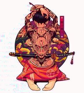 Nome do produto kitsune Tattoo Fury