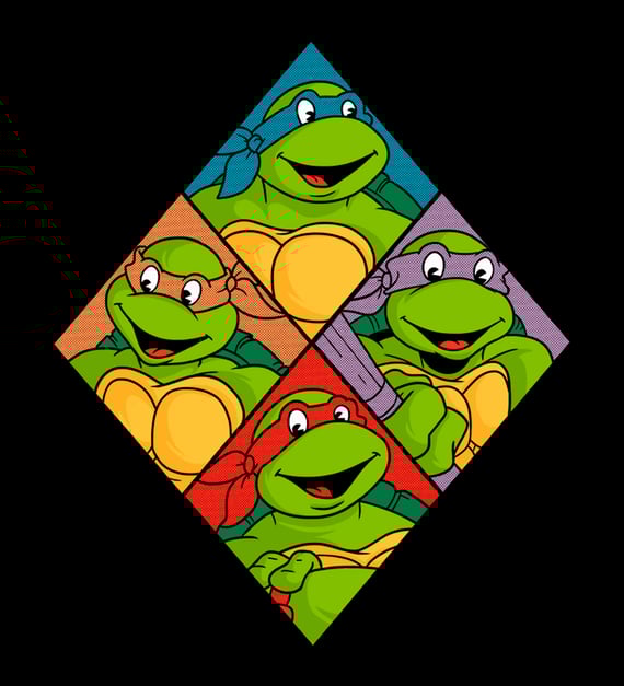 Mutante Ninjas Cores