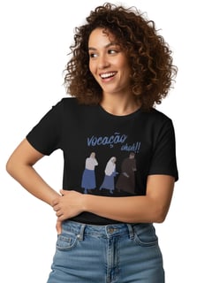 Nome do produto Camiseta Baby Long “Vocação Oh Oh” – Alegria, Fé