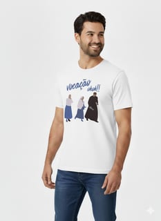 Camiseta “Vocação Oh Oh” – Alegria, Fé