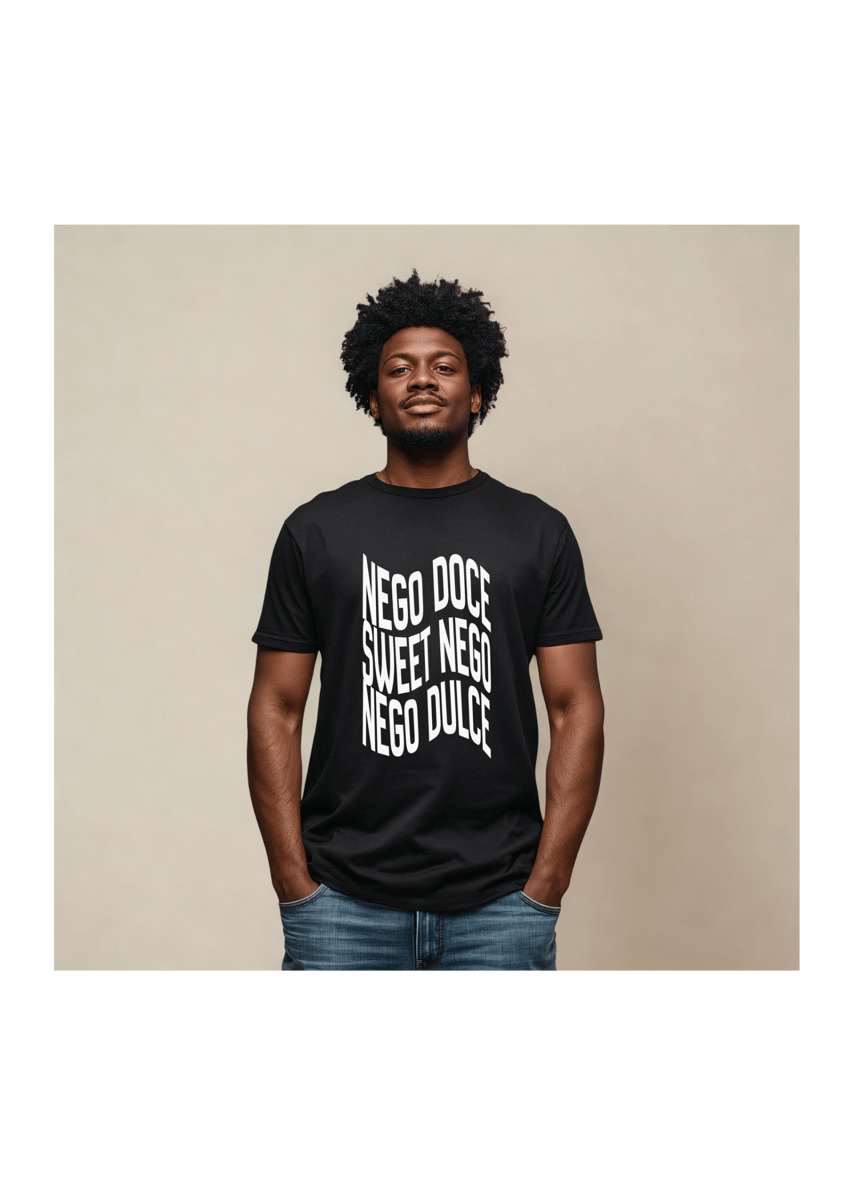 Nome do produto: T-Shirt Nego Doce- Estampa Branca