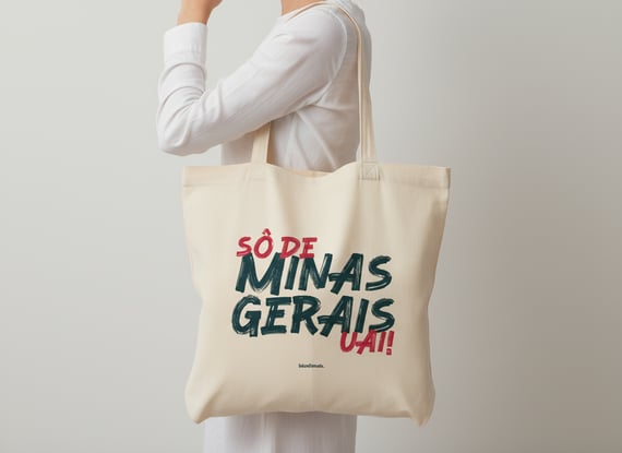Ecobag Grande - Sô de Minas Gerais Uai!