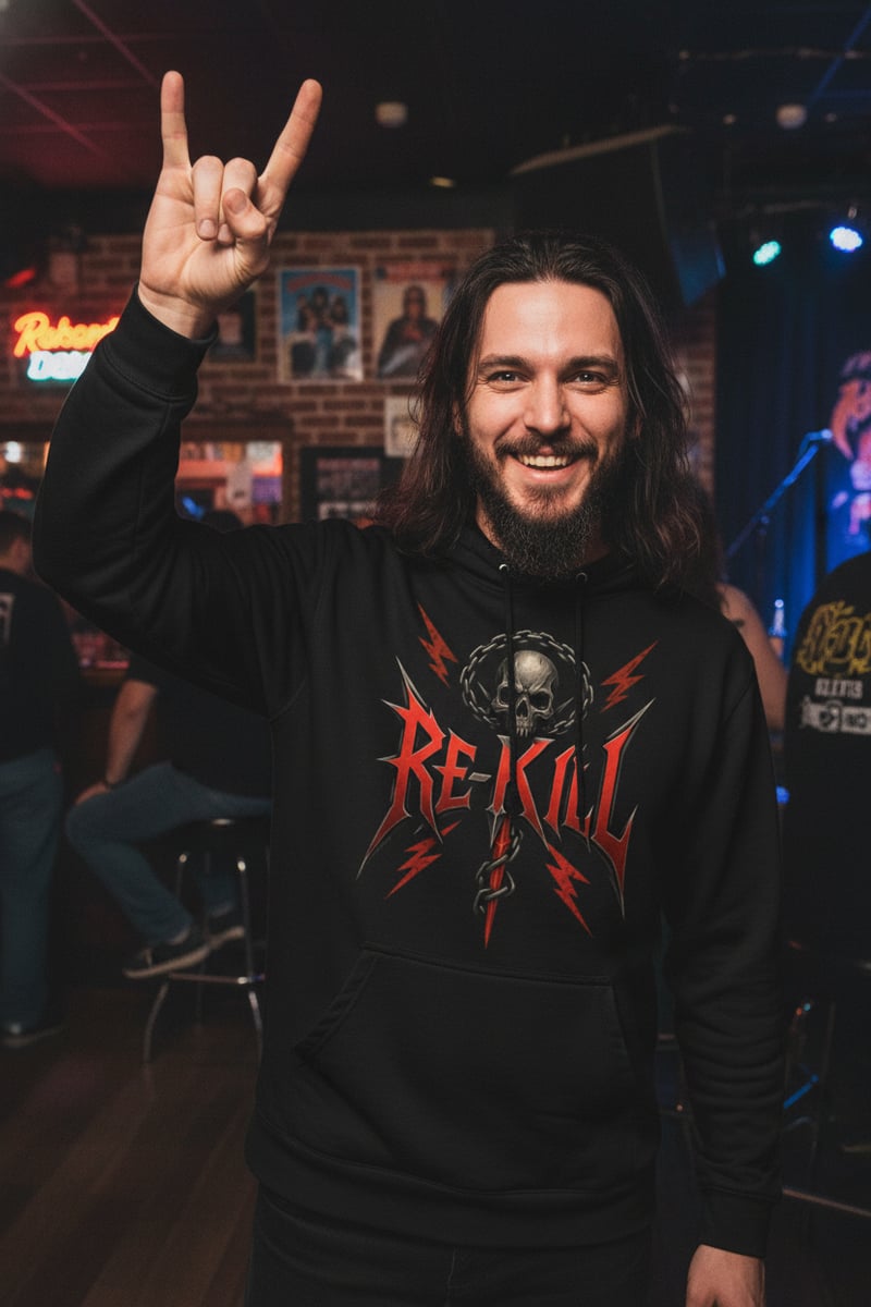 Nome do produto: Re-Kill Banda - Moletom Canguru