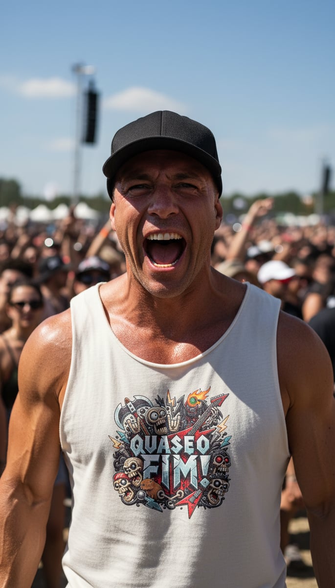 Nome do produto: Quase o Fim! - Banda - Regata Masculina Quality