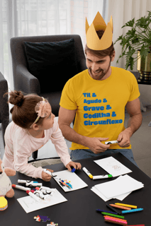 Camiseta masculina: Sinais gráficos da língua portuguesa