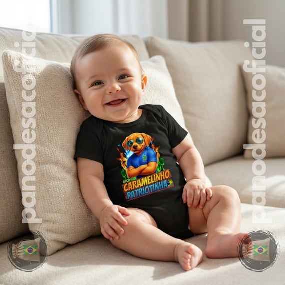 Body Infantil CARAMELINHO PATRIOTINHA