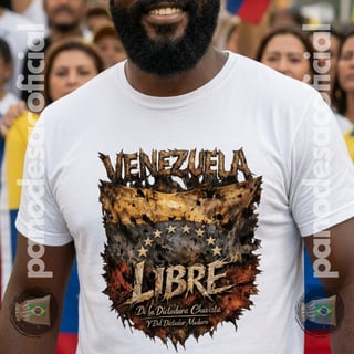Nome do produto Camiseta VENEZUELA LIBRE Unissex