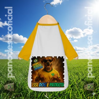 Nome do produto Camisa Pet ESSE DOG É PATRIOTA