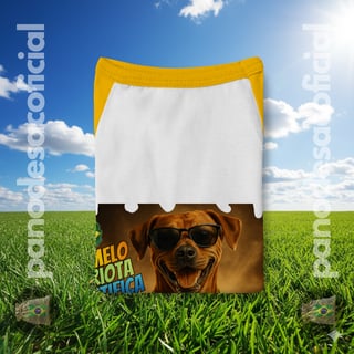 Nome do produto Camisa Pet ESSE DOG É PATRIOTA