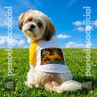 Nome do produto Camisa Pet ESSE DOG É PATRIOTA
