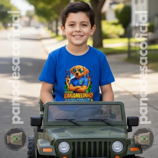Nome do produto Camiseta Infantil CARAMELINHO PATRIOTINHA (2 a 8 anos)