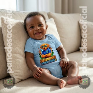 Nome do produto Body Infantil CARAMELINHO PATRIOTINHA