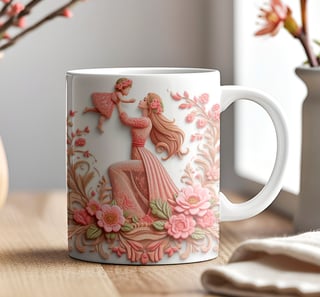 Caneca 3D - Dia das Mães - Mãe e Filho #09