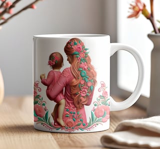 Caneca 3D - Dia das Mães - Mãe e Filho #04