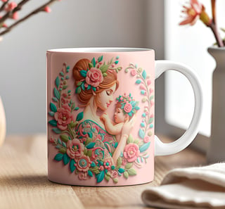 Nome do produto Caneca 3D - Dia das Mães - Mãe e Filho #01