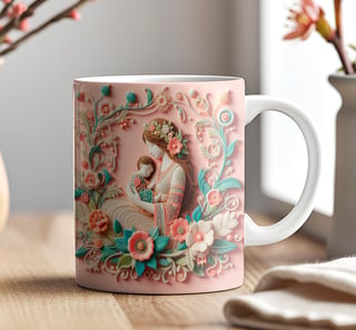 Nome do produto Caneca 3D - Dia das Mães - Mãe e Filho #02