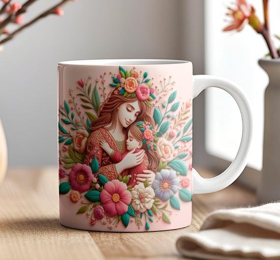 Caneca 3D - Dia das Mães - Mãe e Filho #03