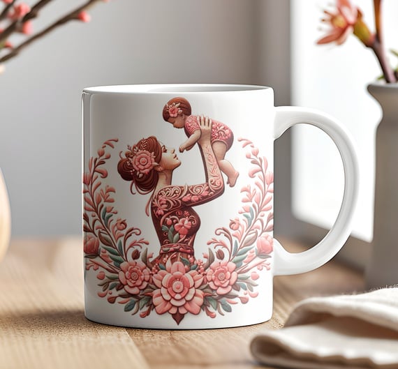 Caneca 3D - Dia das Mães - Mãe e Filho #07