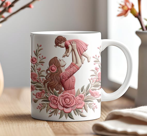 Caneca 3D - Dia das Mães - Mãe e Filho #08