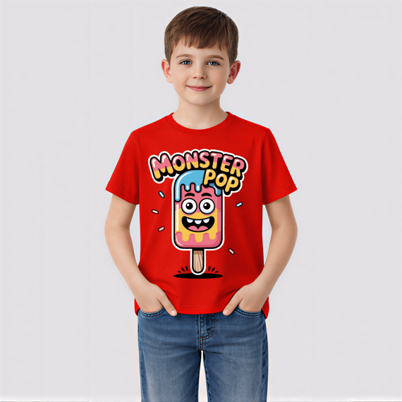 Monster Pop – Monstro Picolé (Kids) | Tamanhos 10, 12 e 14