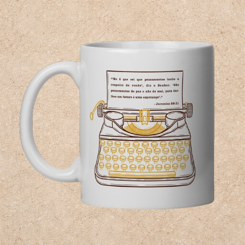 Nome do produto: Caneca Pensamentos de paz