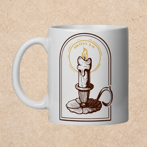 Nome do produto: Caneca Luz no mundo