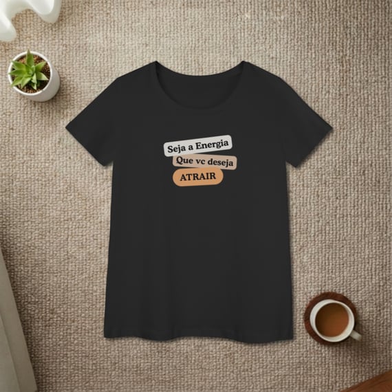 Camiseta Baby Long “Seja Energia” – Coleção Frequência Positiva