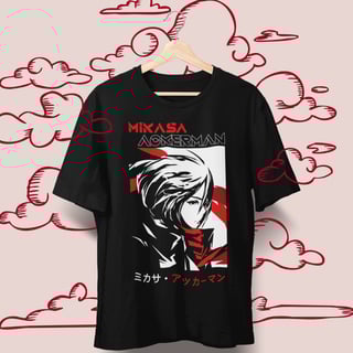 Nome do produto • Camiseta Mikasa - Attack on Titan •