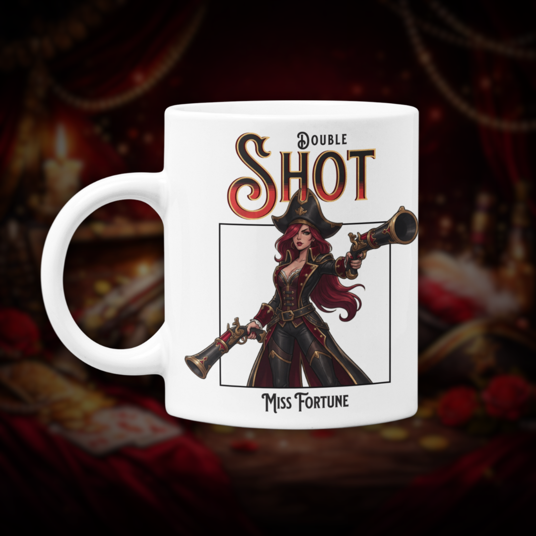Nome do produto: • Caneca Miss Fortune (coleção Double Shot) - League of Legends •
