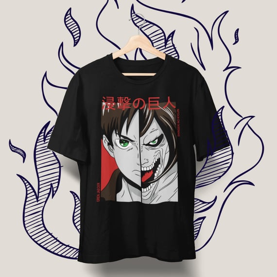 • Camiseta Eren - Attack on Titan •