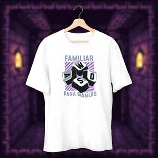 Nome do produto • Camiseta WASD - Familiar para gamers •