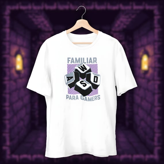 • Camiseta WASD - Familiar para gamers •
