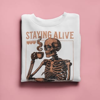 Nome do produto • Camiseta - Staying Alive •