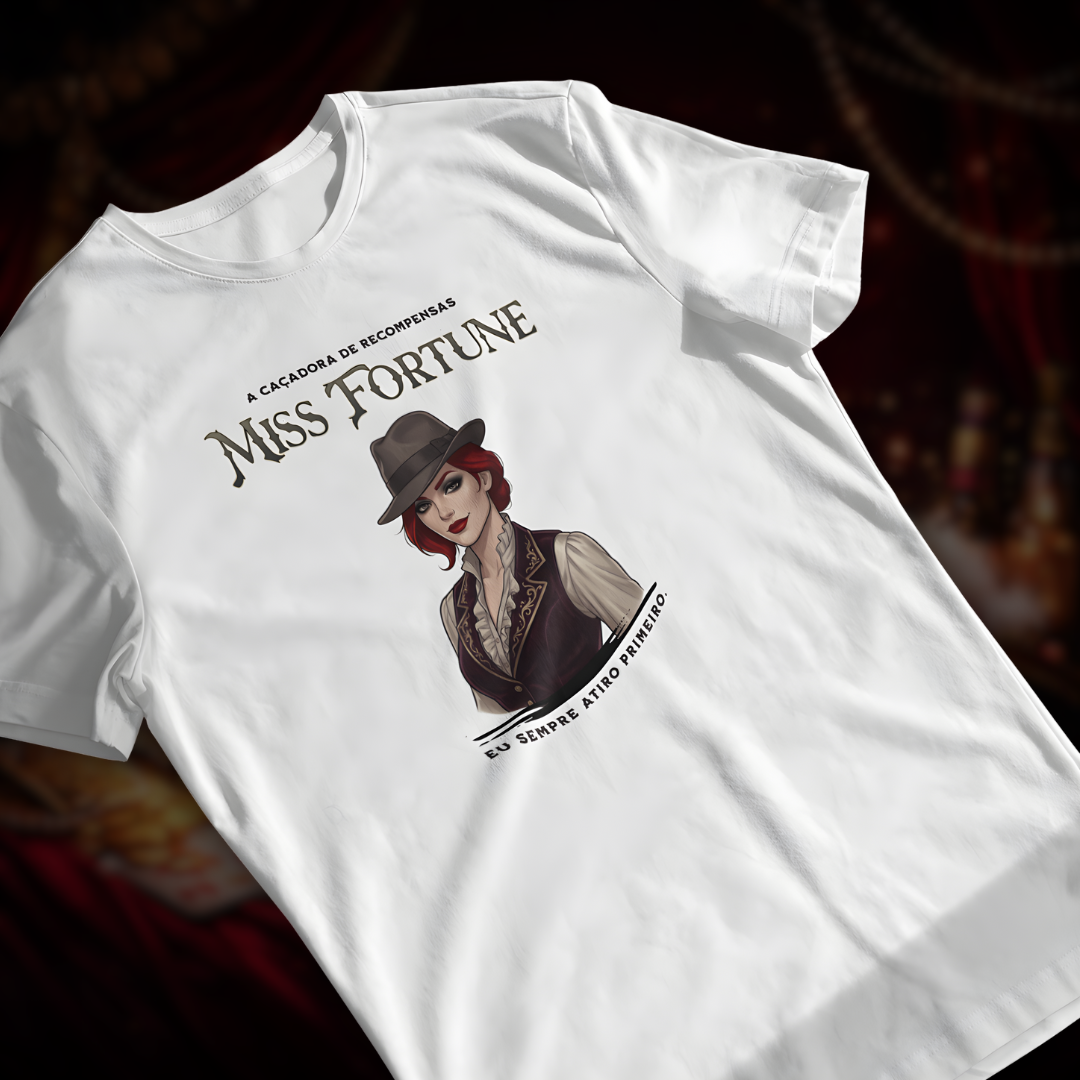Nome do produto: • Camiseta Miss Fortune (coleção Double Shot) - League of Legends •