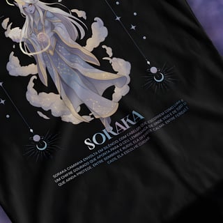 Nome do produto • Camiseta Soraka (coleção Celestial) - League of Legends •