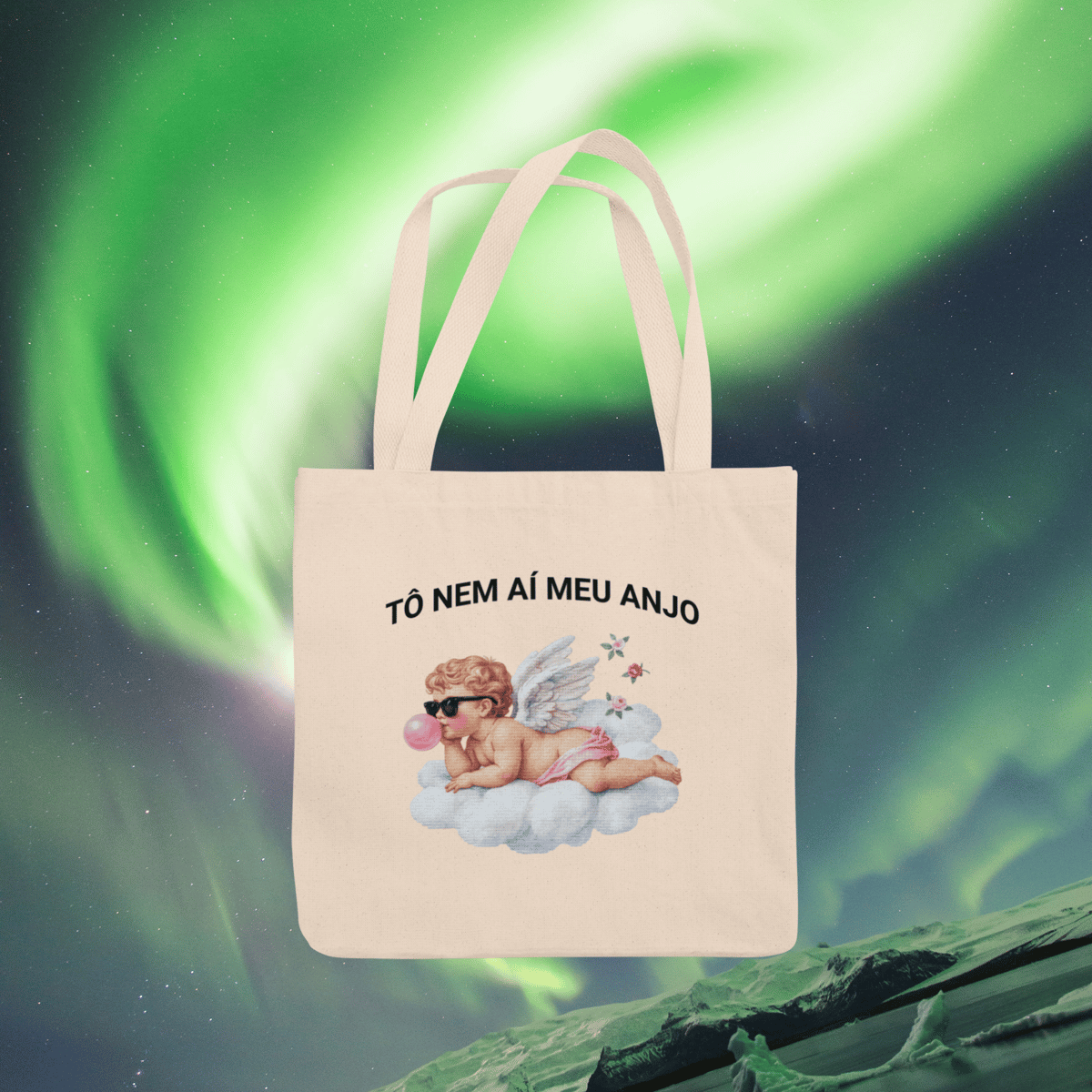 Nome do produto: • Ecobag - Tô nem aí meu anjo •