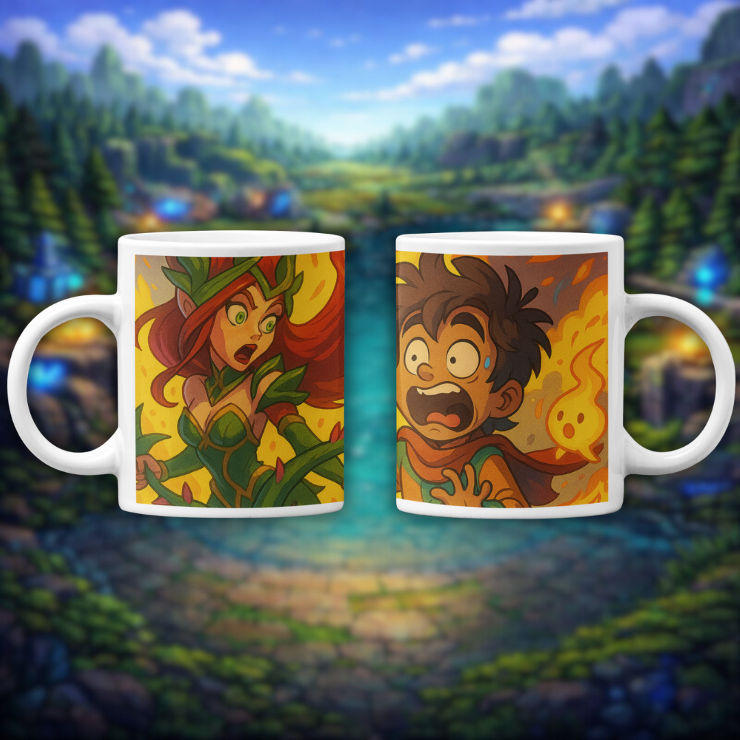 Nome do produto: • Caneca Milio & Zyra - League of Legends •