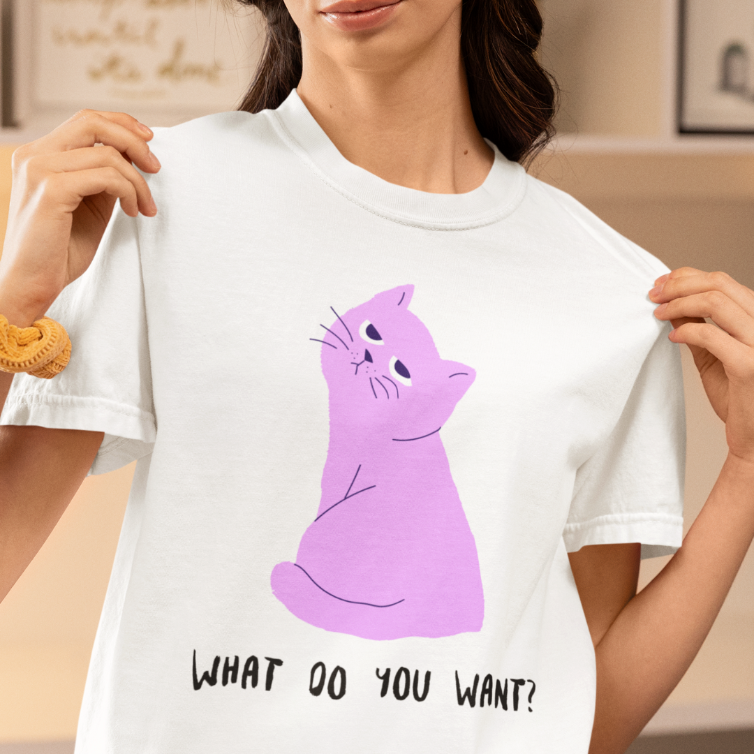 Nome do produto: • Camiseta - What do you want? •