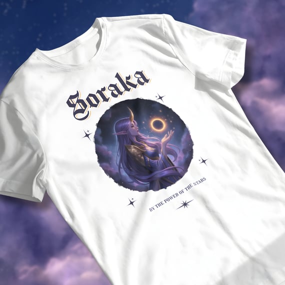 • Camiseta Soraka (coleção Celestial) - League of Legends •