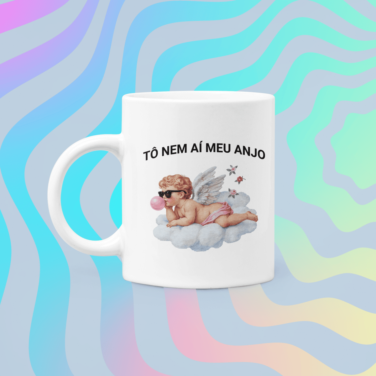 Nome do produto: • Caneca - Tô nem aí meu anjo • 