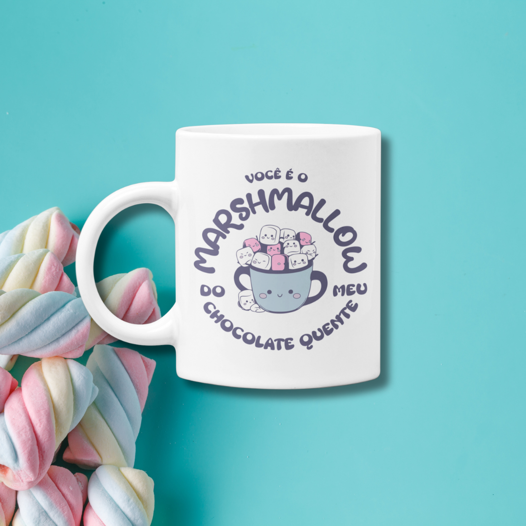 Nome do produto: • Caneca - Marshmallow do meu chocolate quente •